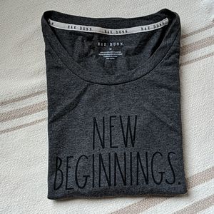Rae Dunn New Beginnings tee shirt